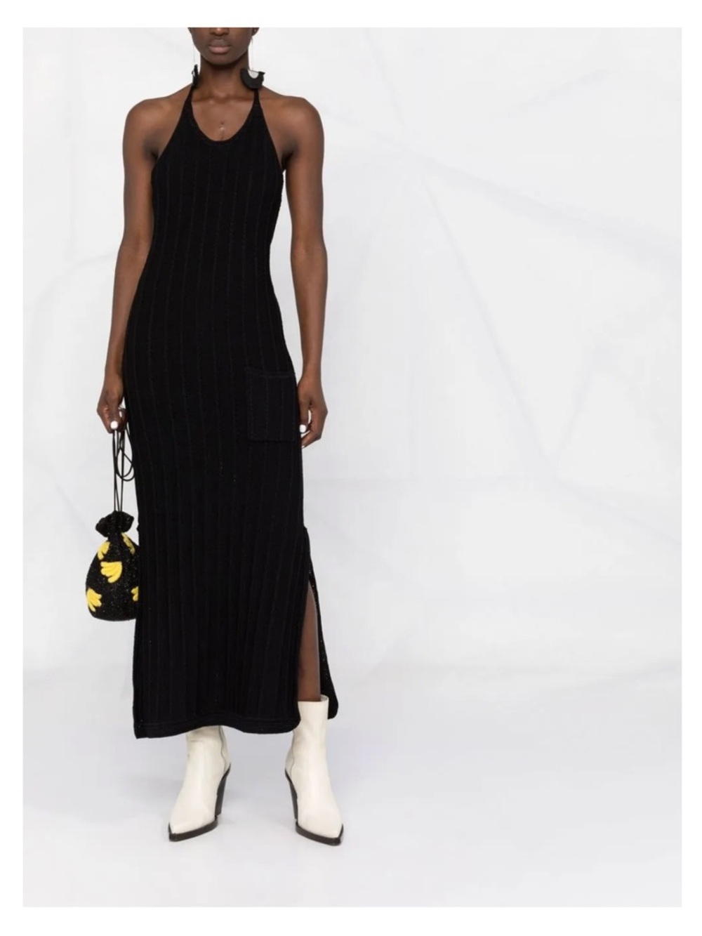 Ganni Halterneck midi dress Size Medium